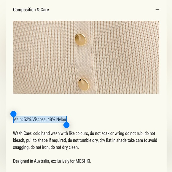 MESHKI SAWYER DRESS IN CREAM - Picture 16 of 16